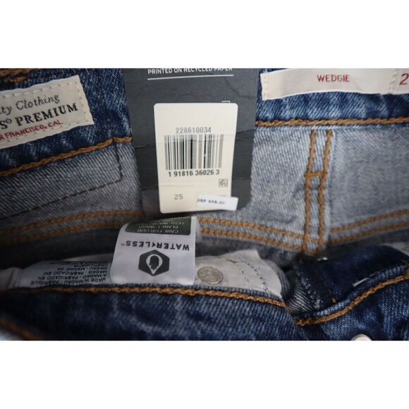 Levi's Premium Women's Sz 25 These Dreams Blue Wedgie Icon High Rise Jeans - Picture 4 of 12